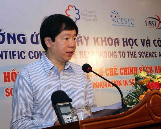 Thứ trưởng Bộ Khoa học v&agrave; C&ocirc;ng nghệ (KH&CN) Trần Quốc Kh&aacute;nh