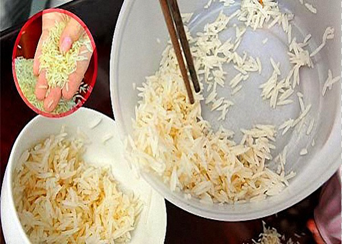 Thực phẩm giả chỉ có ở Trung Quốc phải kể đến đầu tiên là gạo làm từ polime