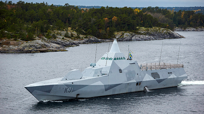 Tàu Thụy Điển trong chiến dịch truy lùng ‘tàu ngầm Nga’ hồi năm ngoái