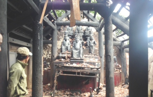 Vụ cháy lớn khiến ngôi chùa cổ 300 năm tuổi ở Hải Phòng bị thiệt hại nặng nề