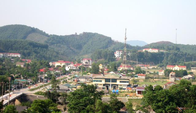 Trung tâm thị trấn huyện Vũ Quang (Hà Tĩnh)