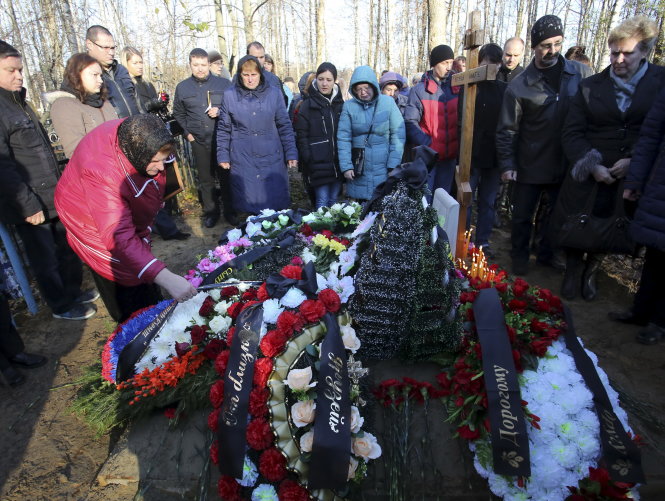 Một hành khách chuyến bay định mệnh được chôn cất ở St. Petersburg