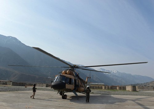 Một chiếc trực thăng Mi-17 của quân đội Afghanistan 