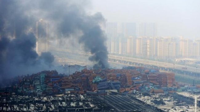 Cảng Thiên Tân tan hoang sau các vụ nổ