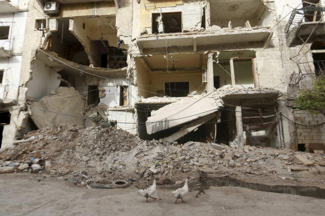 Thành phố Aleppo bị tàn phá nặng nề trong những đợt giao tranh
