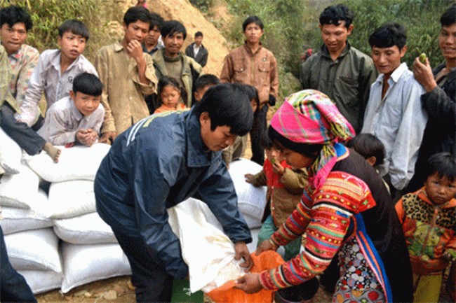 Hiện đã có 11 tỉnh, thành đề nghị được hỗ trợ gạo để lo cho người dân ăn Tết