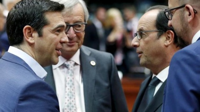 Các nhà lãnh đạo Eurozone và Thủ tướng Hy Lạp tại Brussels