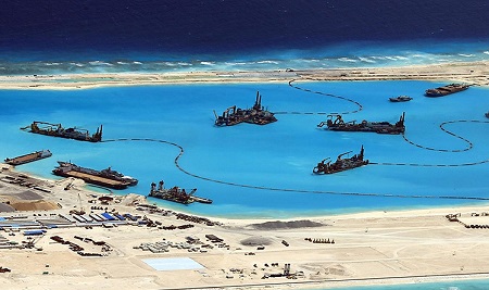 Theo tin tức mới cập nhật quốc tế, Trung Quốc vẫn đang rầm rộ xây đảo nhân tạo trên Biển Đông