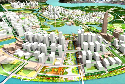 Phối cảnh khu đô thị Thủ Thiêm, trung tâm mới của TP HCM, theo tin tức mới cập nhật trong nước 