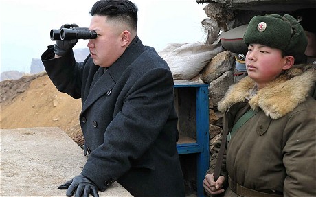 Lãnh đạo Triều Tiên Kim Jong-un trong một chuyến thị  sát