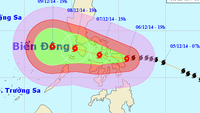 Tin tức mới cập nhật hôm nay: Tin bão mới nhất cơn bão Hagupit