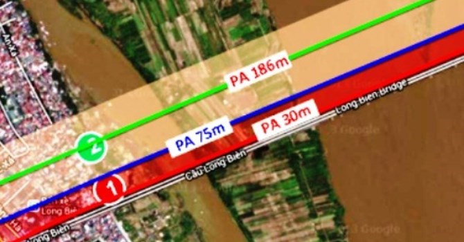 Tin tức mới cập nhật 24h ngày 12/4/2015 cho biết về phương án xây cầu đường sắt cách cầu Long Biên 75m