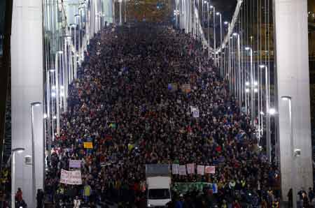 Cuộc biểu tình tại thủ đô Budapest của Hungary