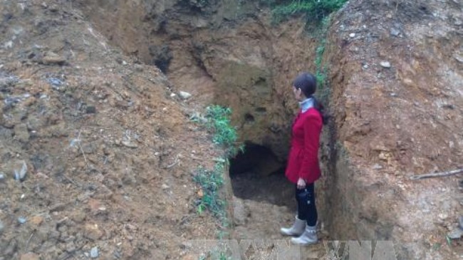 Hiện trường vụ sập hầm vàng khiến 2 thanh niên thiệt mạng ở Bắc Kạn