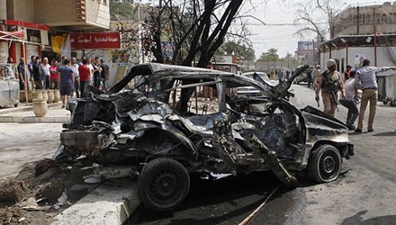 Chiếc xe ô tô chứa đầy bom đã phát nổ khiến 2 người thiệt mạng