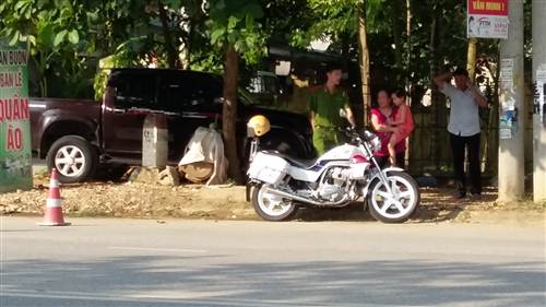 Hiện trường vụ việc khiến cho một chiến sĩ CSGT TP Tuyên Quang bị gãy chân, theo những tin tức pháp luật 24h qua