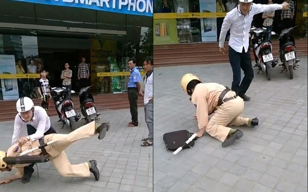 Trong những tin tức ph&aacute;p luật mới nhất h&ocirc;m nay c&oacute; vụ đối tượng lao xe v&agrave;o tổ c&ocirc;ng t&aacute;c, cướp gậy đ&aacute;nh CSGT bị thương