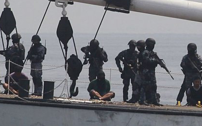 Đây là lần đầu tiên Nhật Bản và Philippines tiến hành tập trận chống cướp biển sau khi hai nước ký thỏa thuận vào năm 2012