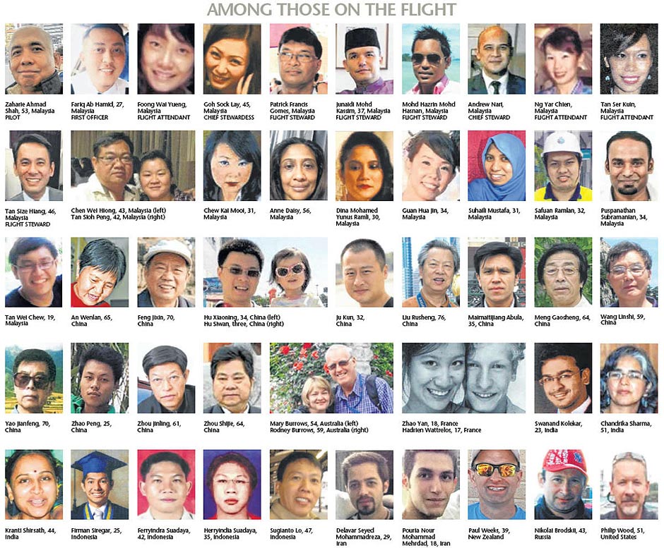 Thuyết “MH17 là máy bay mất tích MH370” tin rằng các nạn nhân đã chết trước khi lên máy bay