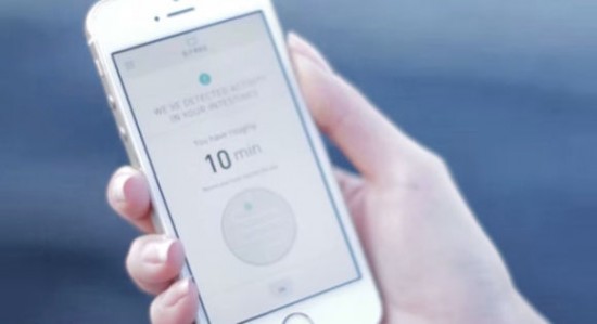 Bộ cảm biến được kết nối với một ứng dụng trên điện thoại di động và sẽ báo cho người dùng biết thời điểm cần thiết trước 10 phút, tin tức mới nhất. Ảnh Oddity