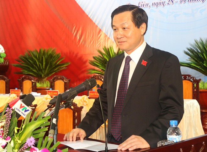 Ông Lê Minh Khái, tái đắc cử Bí thư Tỉnh ủy Bạc Liêu