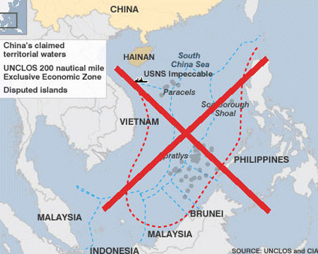 Tình hình Biển Đông hôm nay ngày 6/8: Bản đồ phi lý “đường 9 đoạn” của Trung Quốc khiến dư luận phẫn nộ