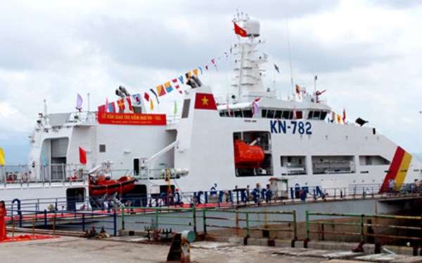 Tàu được giao cho lực lượng Kiểm ngư Việt Nam để hỗ trợ công tác theo dõi tình hình biển Đông