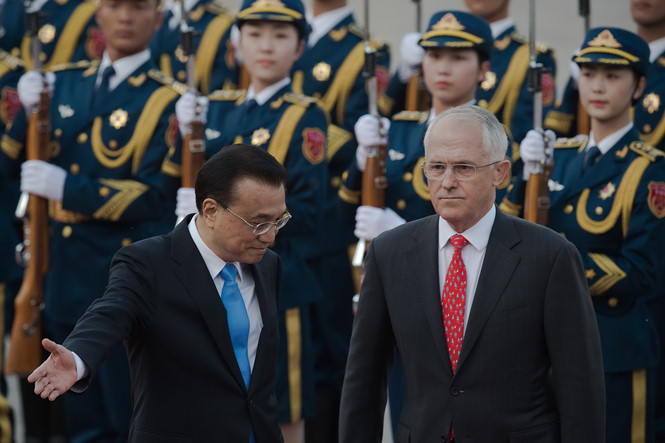 Thủ tướng Australia Malcolm Turnbull đã đề cập nhiều đến tình hình Biển Đông hiện nay trong chuyến thăm Trung Quốc.