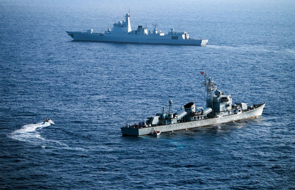 Tàu của Hạm đội Nam Hải, Trung Quốc tham gia tập trận ở Biển Đông ngày 5/5/2016