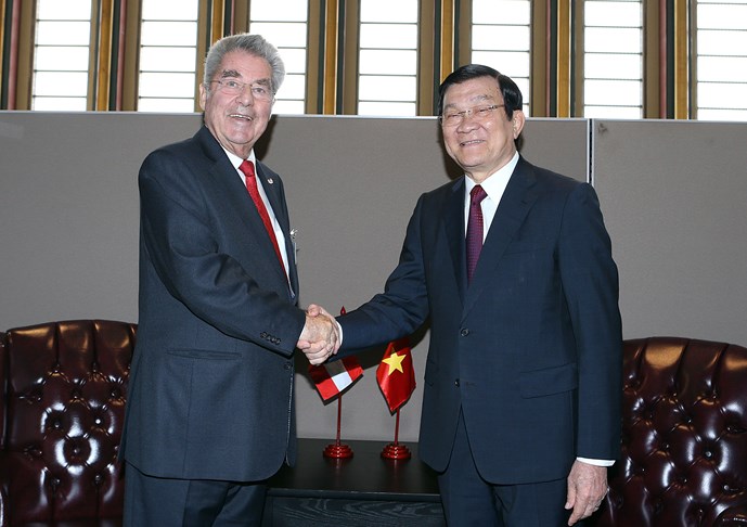 Tổng thống Áo Heinz Fischer ủng hộ quan điểm của Việt Nam và ASEAN về vấn đề Biển Đông