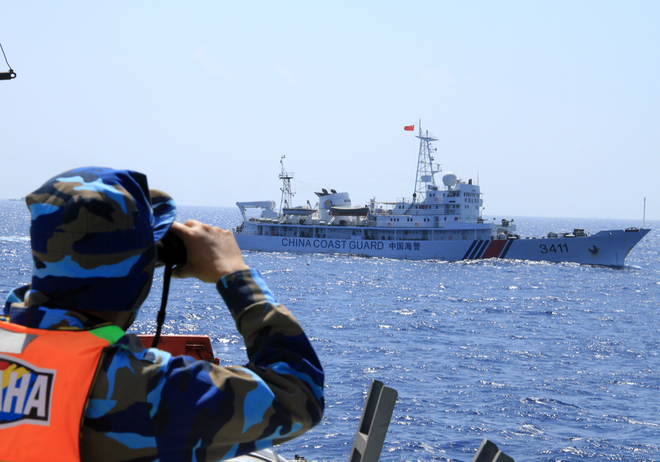 Cảnh sát biển Việt Nam đang theo sát từng động tĩnh của giàn khoan Hải Dương 981 mà Trung Quốc mới đưa lại vào Biển Đông