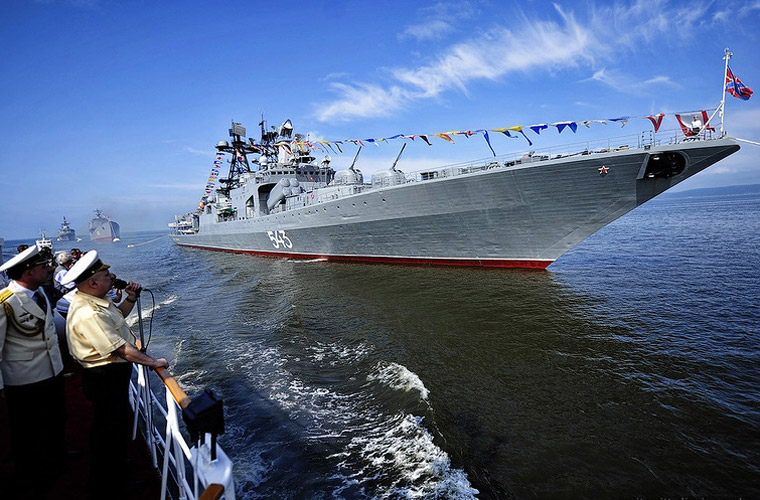 Theo tin tức mới nhất về tình hình Biển Đông, đây là lần đầu tiên hạm đội Thái Bình Dương của Nga tập trận ở khu vực