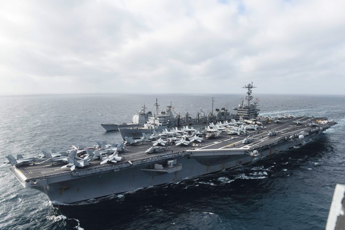 Hải quân Mỹ tăng cường điều tàu sân bay tuần tra vùng biển tranh chấp trong bối cảnh tình hình Biển Đông hiện nay