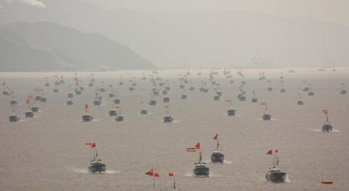 Số tàu cá Trung Quốc ở biển Đông, Hoa Đông có lúc lên tới hàng vạn
