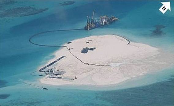Trung Quốc đang ngang nhiên xây dựng các đảo trái phép trên Biển Đông