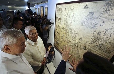 Triển lãm bản đồ cổ chứng minh Trung Quốc đòi toàn bộ chủ quyền trên biển Đông là vô lý ở Manila