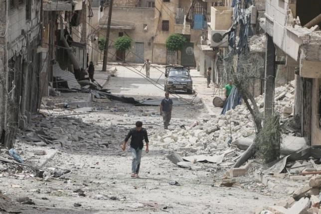 Cảnh hoang tàn ở Syria, theo tin tức mới cập nhật về tinh hình chiến sự Syria 