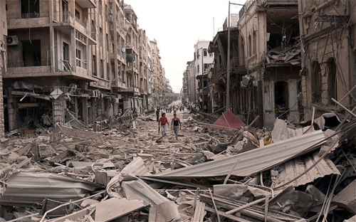 Thành phố Aleppo tan hoang sau gần 5 năm nội chiến ở Syria