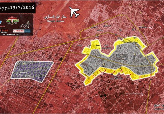 Quân đội Syria giải phóng đến 65% diện tích thành phố Darayya, theo tình hình chiến sự Syria mới cập nhật 