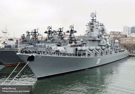 Tuần dương hạm tên lửa Varyag thuộc Hạm đội Thái Bình Dương của Nga