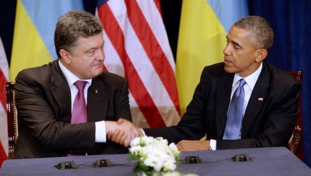 Tổng thống Ukraine Petro Poroshenko và Tổng thống Mỹ Obama