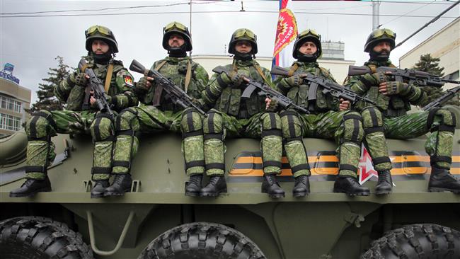 Lực lượng phe ly khai thân Nga của nước Cộng hòa nhân dân Donetsk tự xưng 