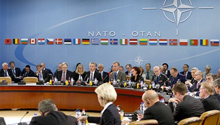 Một phiên họp của lãnh đạo các nước thuộc NATO