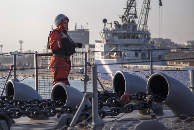 Hải quân Ukraine và Thổ Nhĩ Kỳ tập trận chung trên biển Marmara hôm 7/3