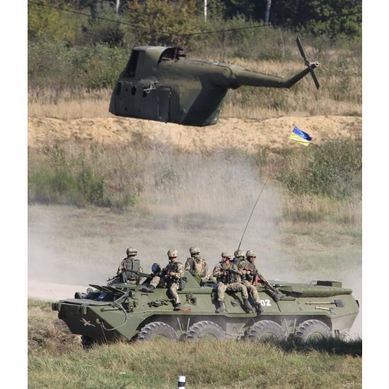 Quân đội Ukraine trong một cuộc tập trận