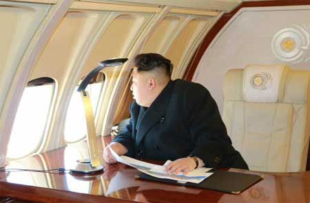 Kim Jong-un trong chuyến thị sát Bình Nhưỡng