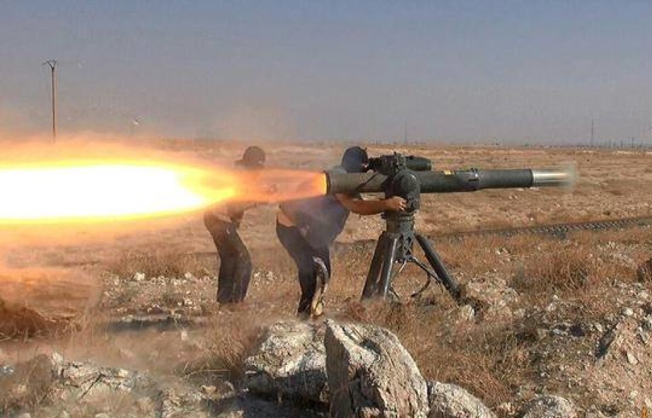 Tổ hợp tên lửa chống tăng BGM-71 TOW trong tay khủng bố IS