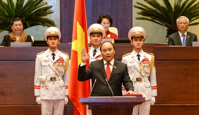 Thủ tướng Nguyễn Xuân Phúc tuyên thệ sáng ngày 7/4/2016