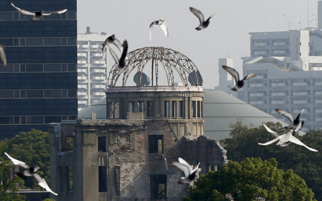 Công viên Hòa Bình ở Hiroshima. Ảnh: Reuters