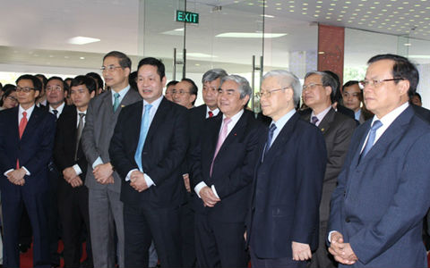 Tổng bí thư Nguyễn Phú Trọng thăm các doanh nghiệp thuộc FPT